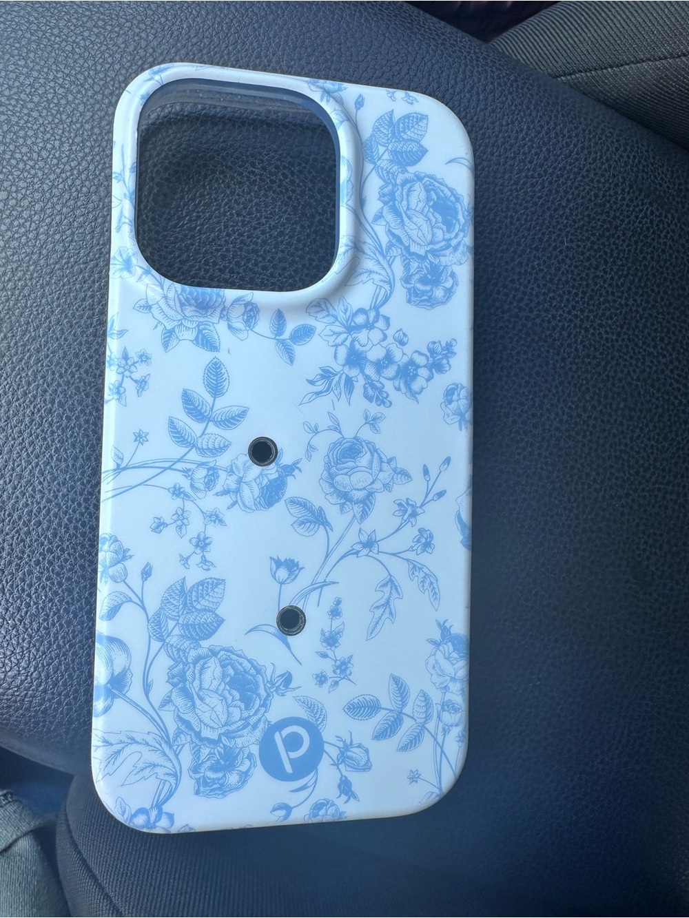 Loopy iPhone 14 Pro Floral Blue & White Phone Case